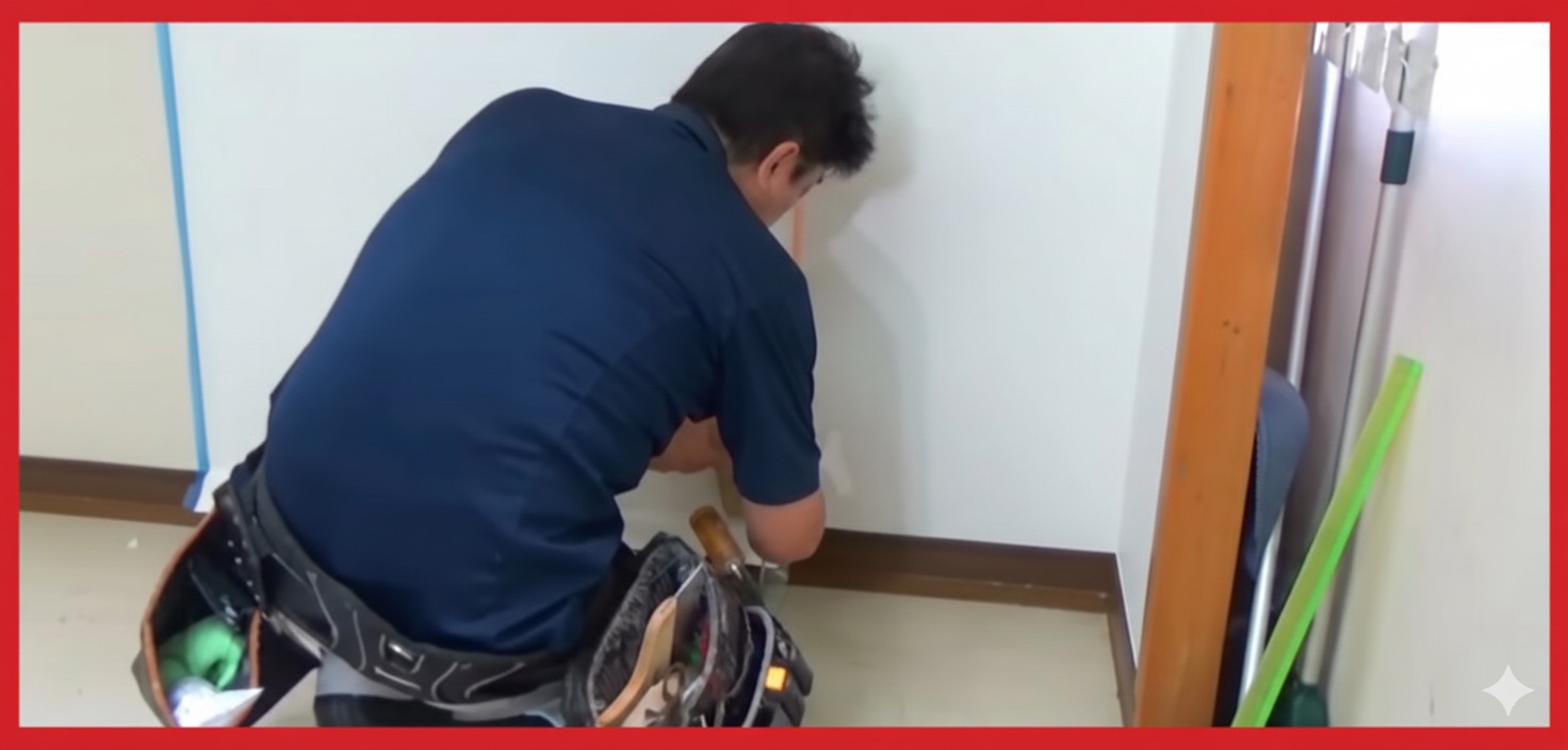 クロス張り替え施工